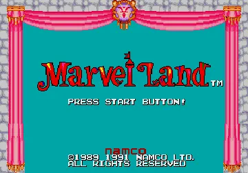 Marvel Land (Japan) screen shot title